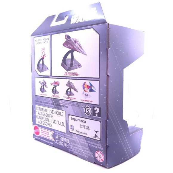 Star Wars Starships Select Obi Wan Kenobi's Jedi Starfighter Hot Wheels New - Picture 4 of 9